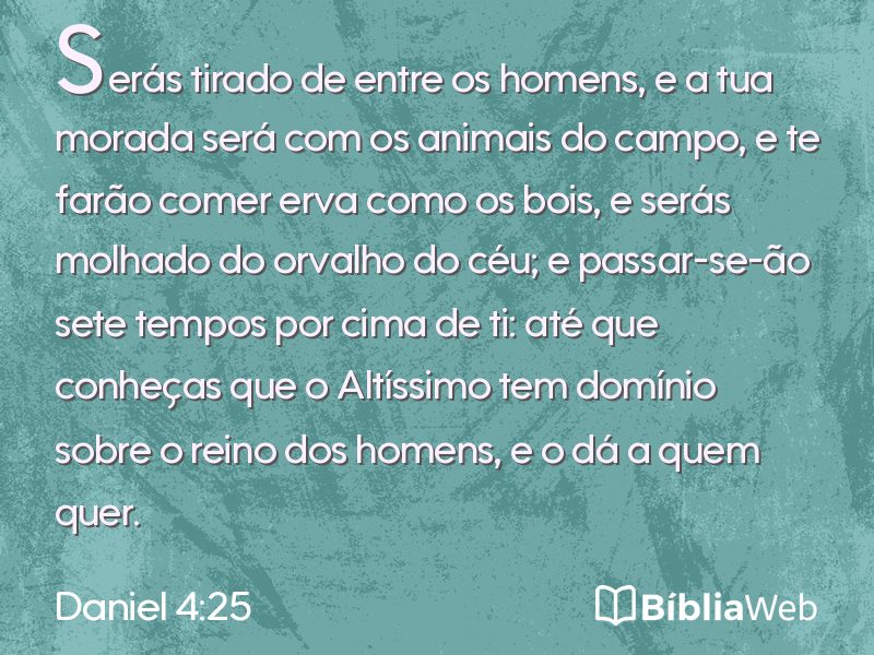Daniel 4:25 em imagem para compartilhar