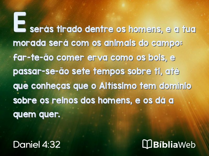 Daniel 4:32 em imagem para compartilhar