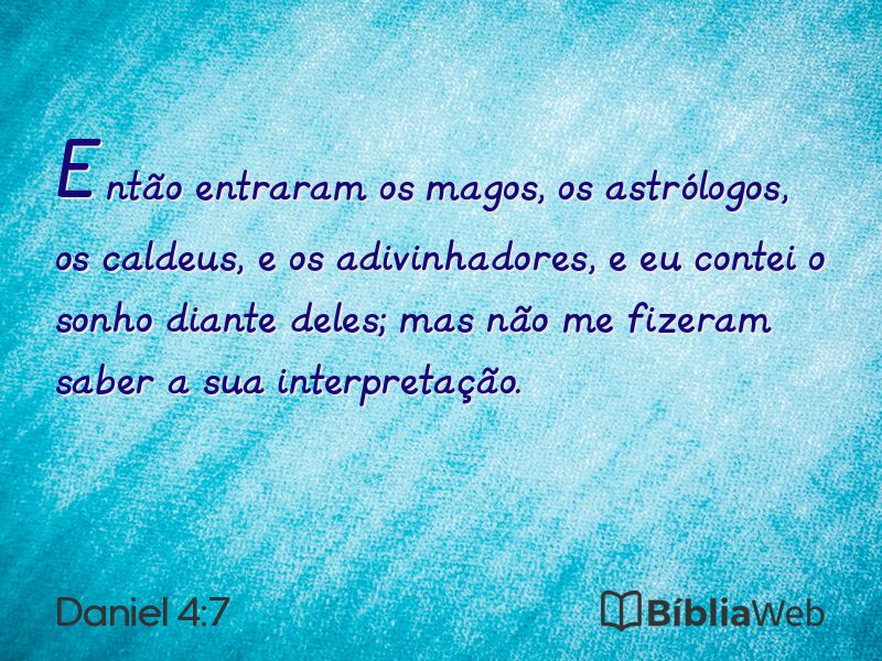 Daniel 4:7 em imagem para compartilhar