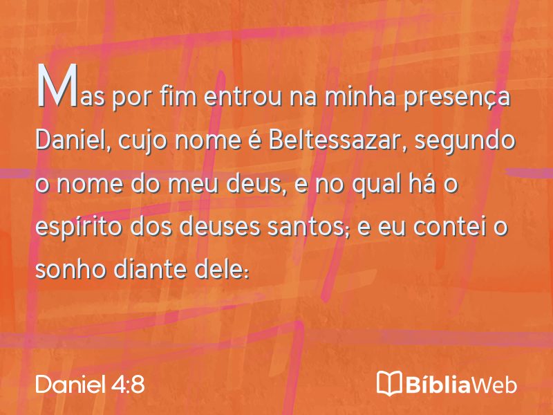 Daniel 4:8 em imagem para compartilhar