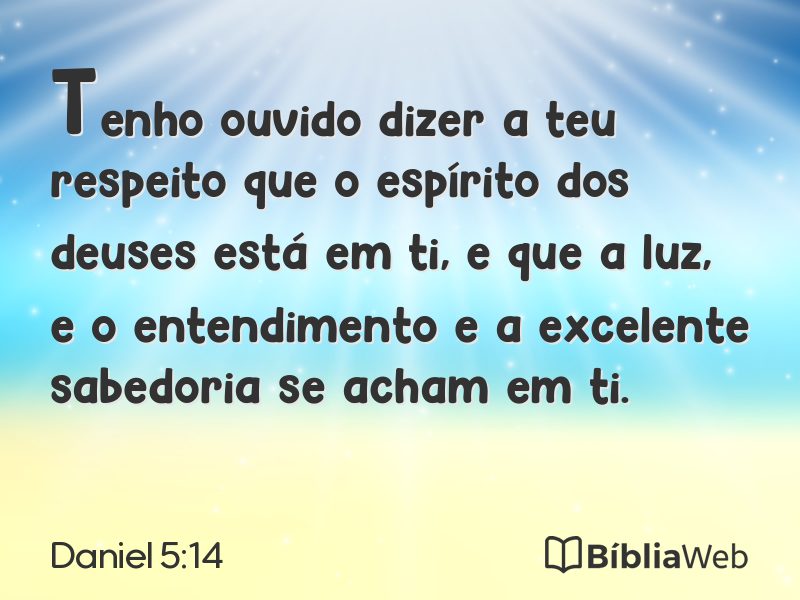 Daniel 5:14 em imagem para compartilhar