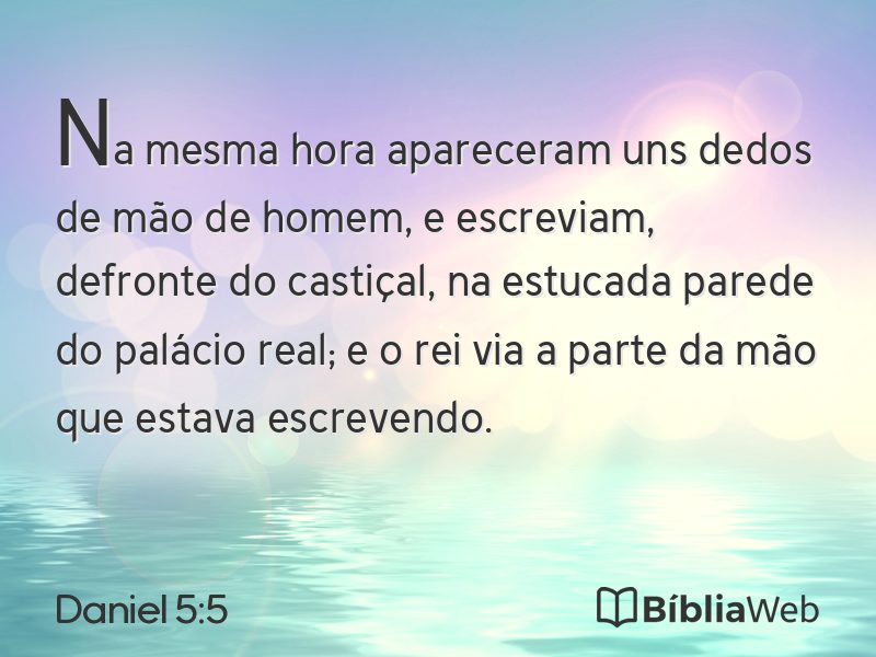 Daniel 5:5 em imagem para compartilhar