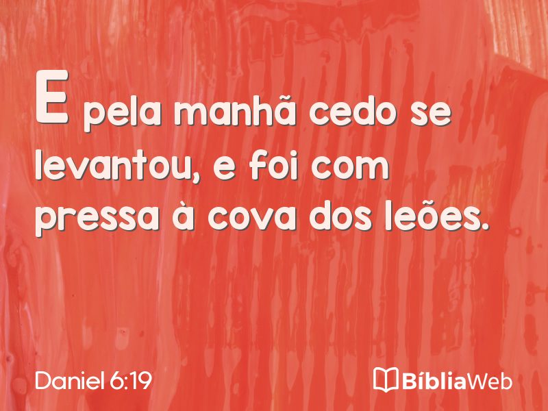 Daniel 6:19 em imagem para compartilhar