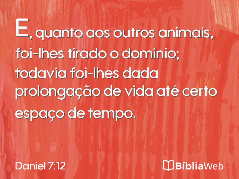 Daniel 7:12 em imagem para compartilhar