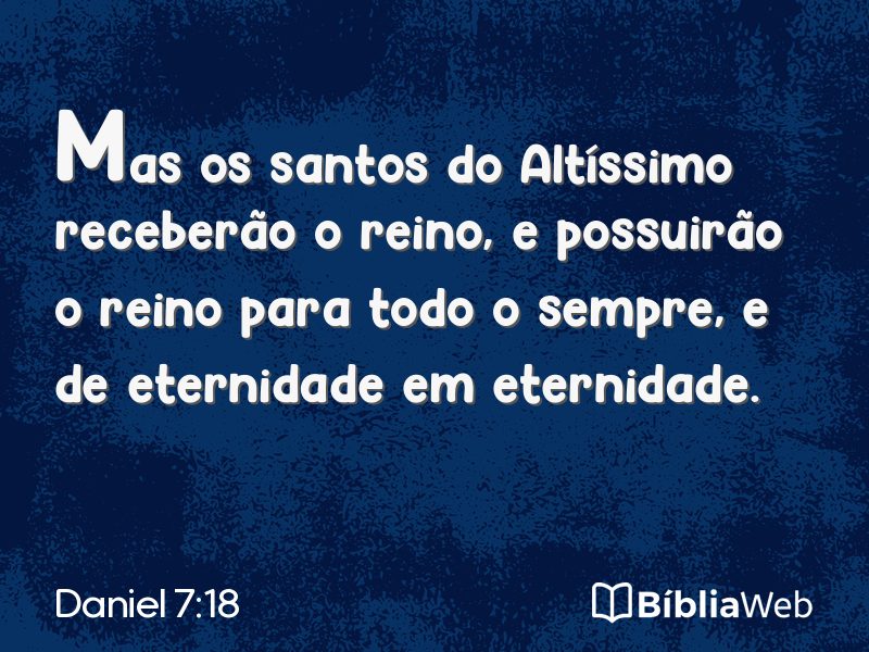 Daniel 7:18 em imagem para compartilhar