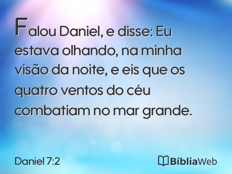 Daniel 7:2 em imagem para compartilhar
