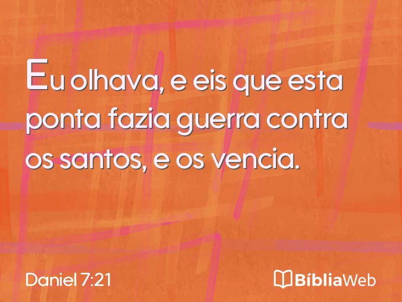Daniel 7:21 em imagem para compartilhar