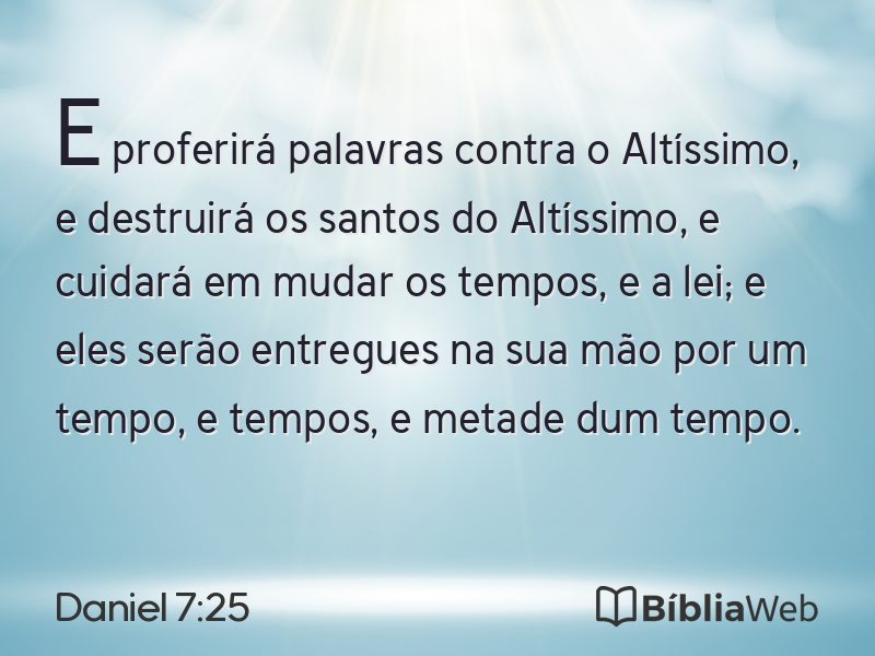 Daniel 7:25 em imagem para compartilhar