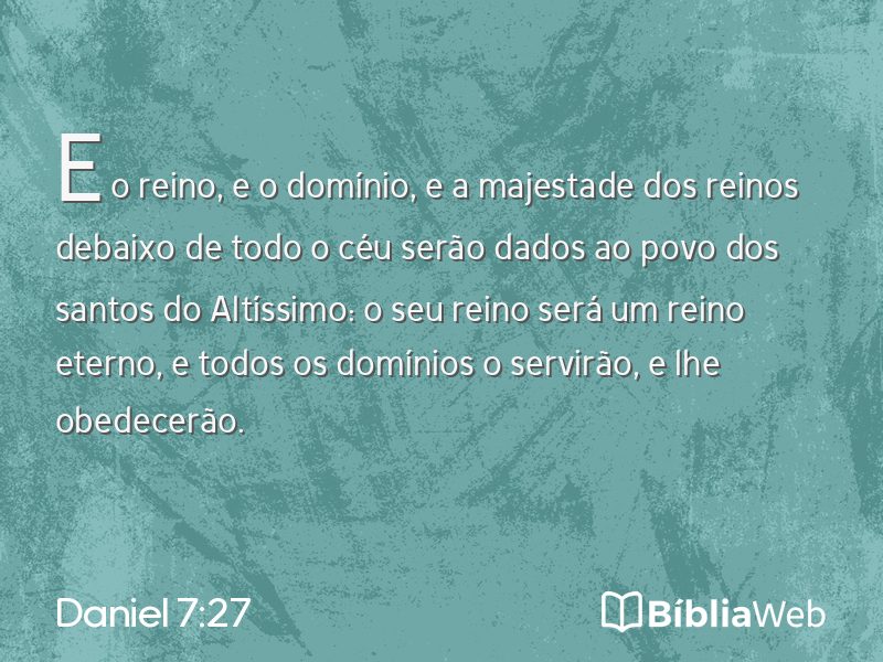 Daniel 7:27 em imagem para compartilhar