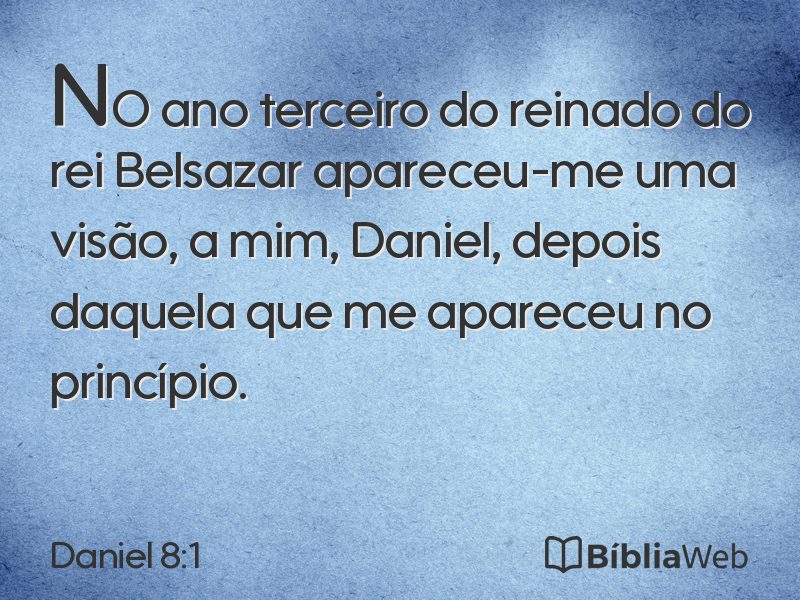 Daniel 8:1 em imagem para compartilhar
