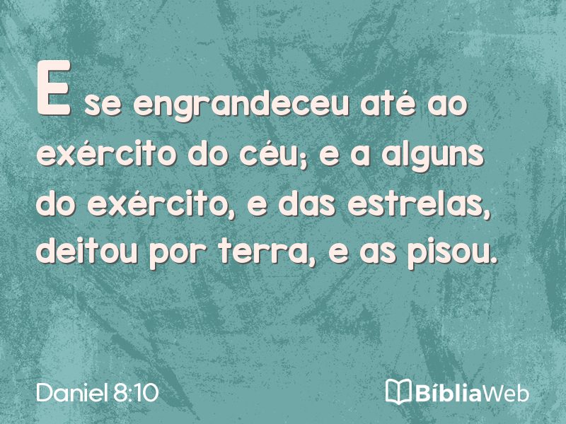 Daniel 8:10 em imagem para compartilhar