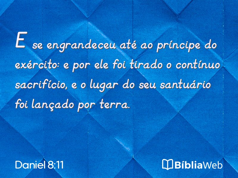 Daniel 8:11 em imagem para compartilhar