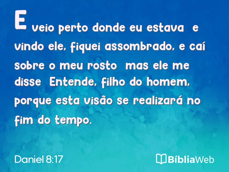Daniel 8:17 em imagem para compartilhar