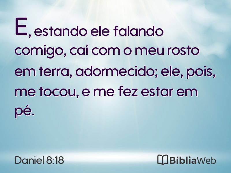 Daniel 8:18 em imagem para compartilhar