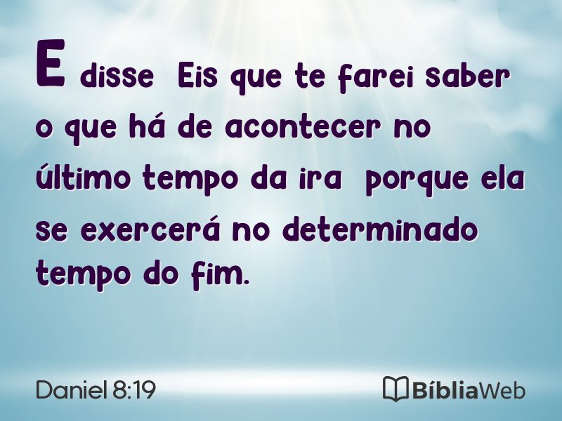 Daniel 8:19 em imagem para compartilhar