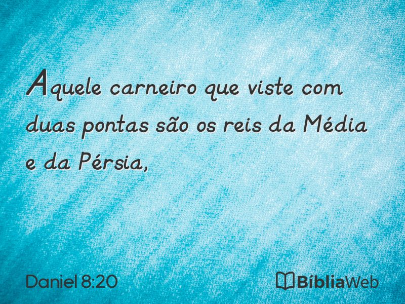Daniel 8:20 em imagem para compartilhar