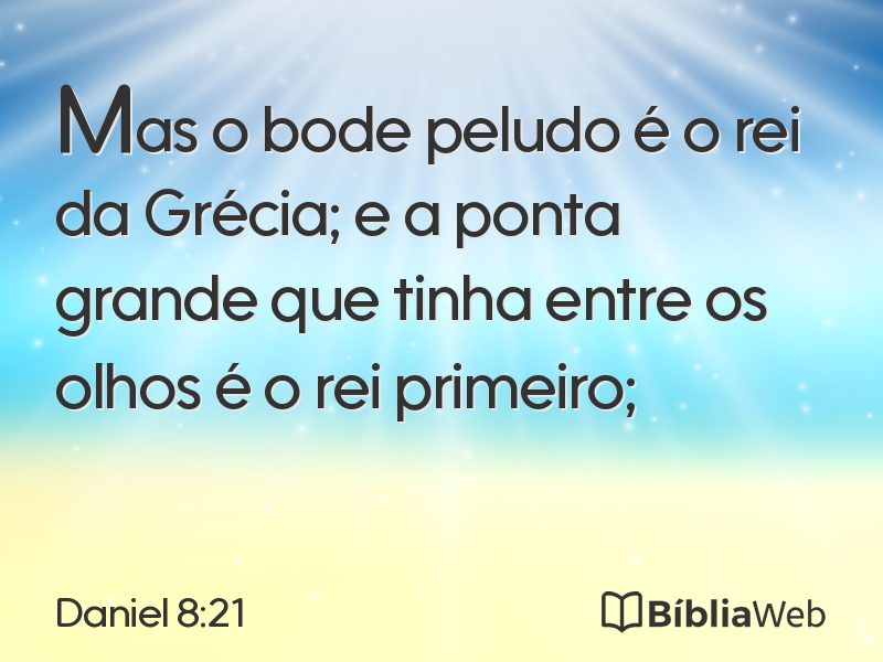 Daniel 8:21 em imagem para compartilhar