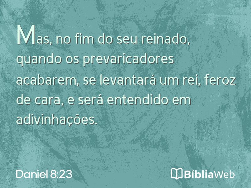 Daniel 8:23 em imagem para compartilhar
