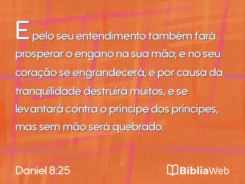 Daniel 8:25 em imagem para compartilhar