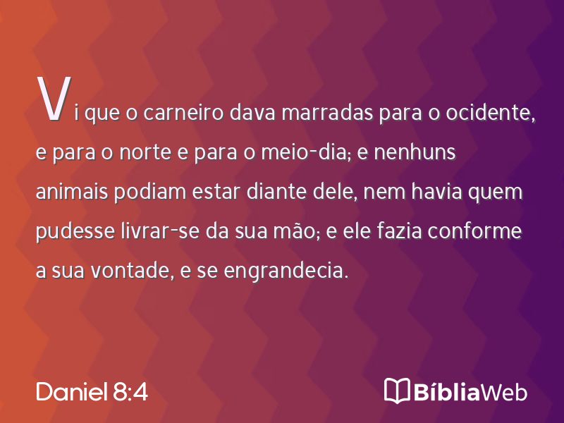 Daniel 8:4 em imagem para compartilhar