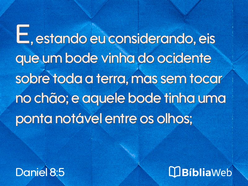 Daniel 8:5 em imagem para compartilhar