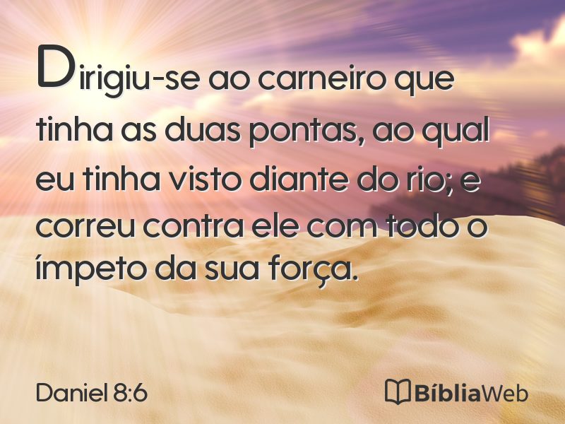 Daniel 8:6 em imagem para compartilhar