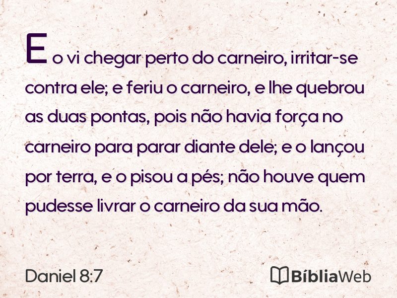 Daniel 8:7 em imagem para compartilhar