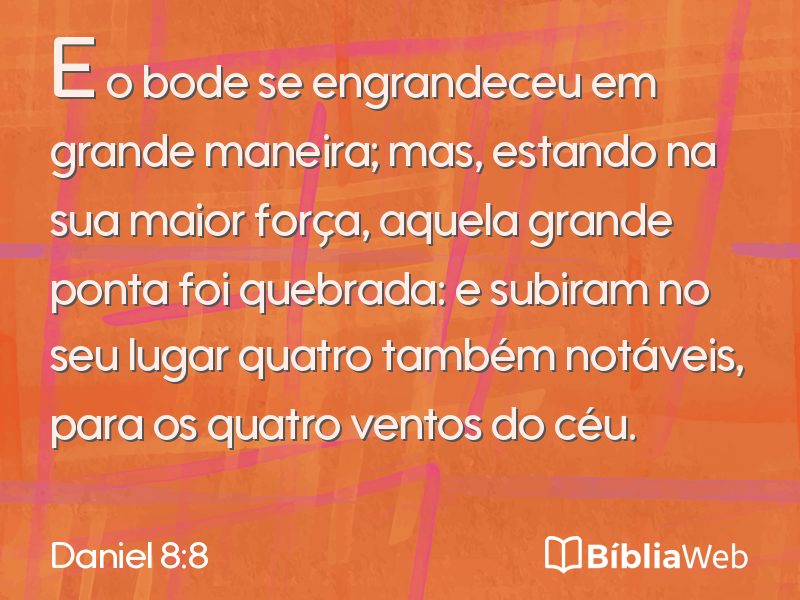Daniel 8:8 em imagem para compartilhar
