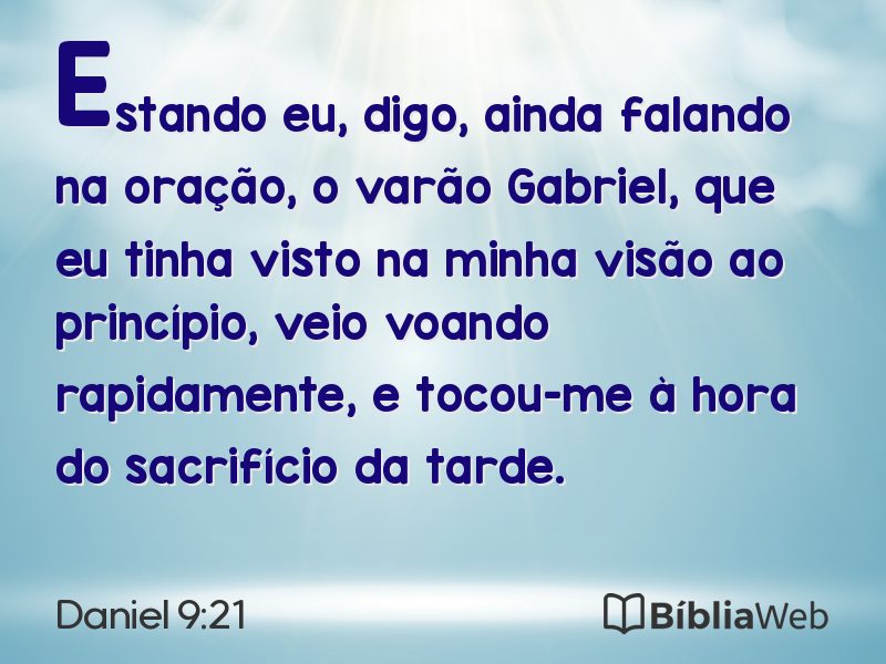 Daniel 9:21 em imagem para compartilhar
