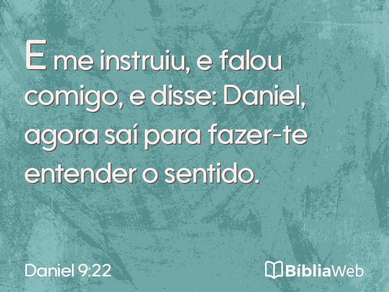 Daniel 9:22 em imagem para compartilhar