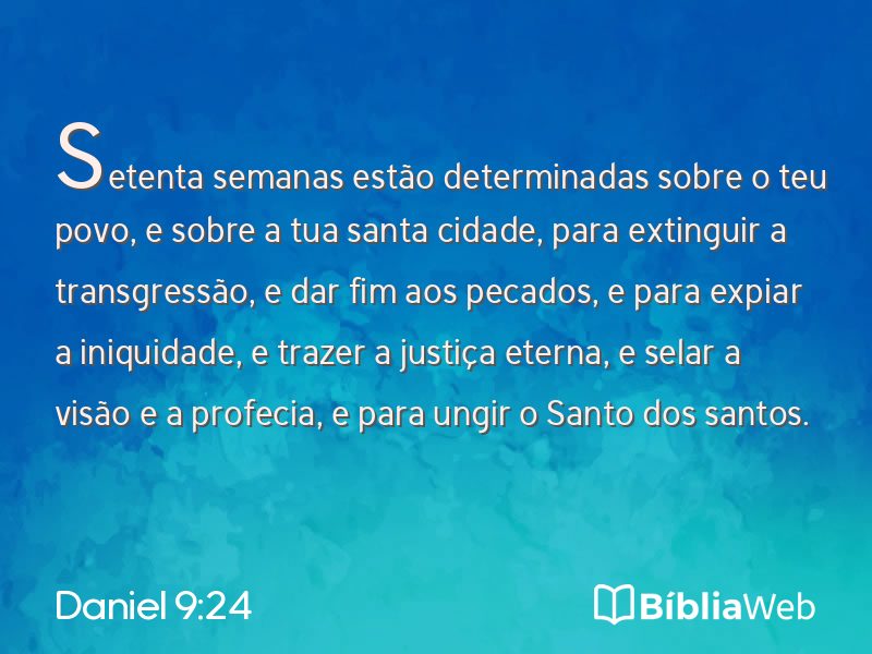 Daniel 9:24 em imagem para compartilhar
