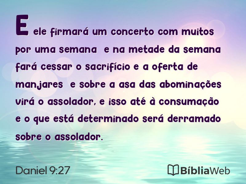 Daniel 9:27 em imagem para compartilhar