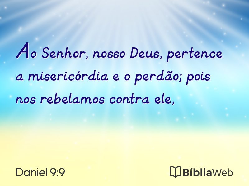 Daniel 9:9 em imagem para compartilhar