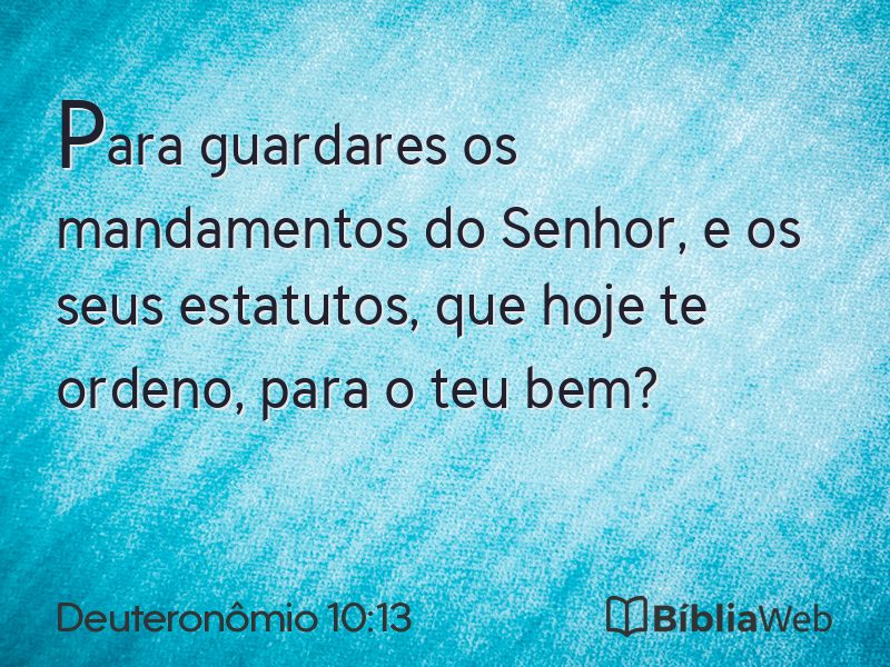 Deuteronômio 10:13 em imagem para compartilhar