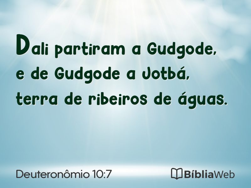 Deuteronômio 10:7 em imagem para compartilhar