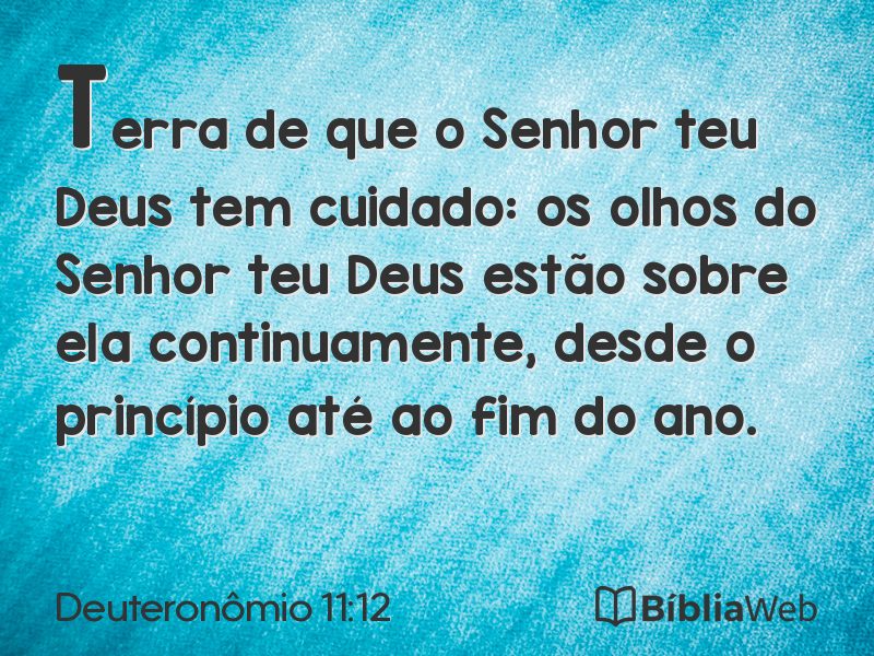 Deuteronômio 11:12 em imagem para compartilhar