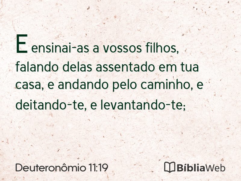 Deuteronômio 11:19 em imagem para compartilhar
