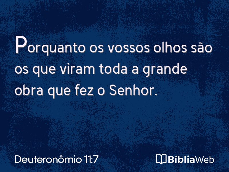 Deuteronômio 11:7 em imagem para compartilhar