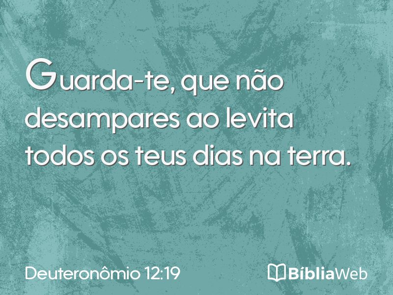 Deuteronômio 12:19 em imagem para compartilhar