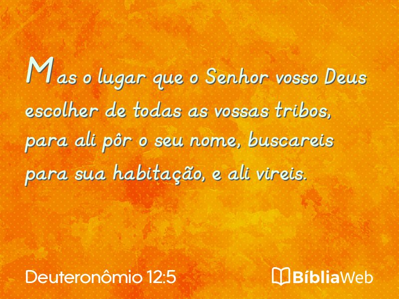 Deuteronômio 12:5 em imagem para compartilhar
