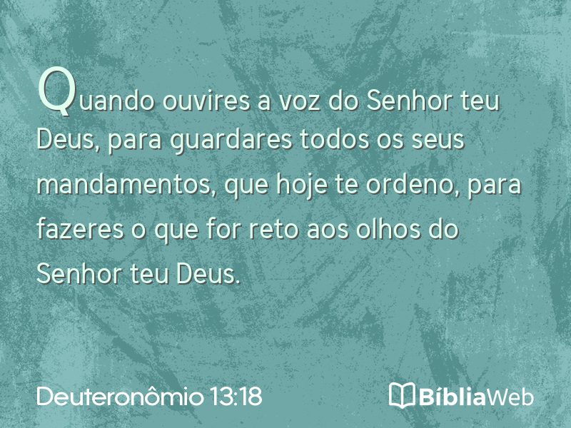 Deuteronômio 13:18 em imagem para compartilhar