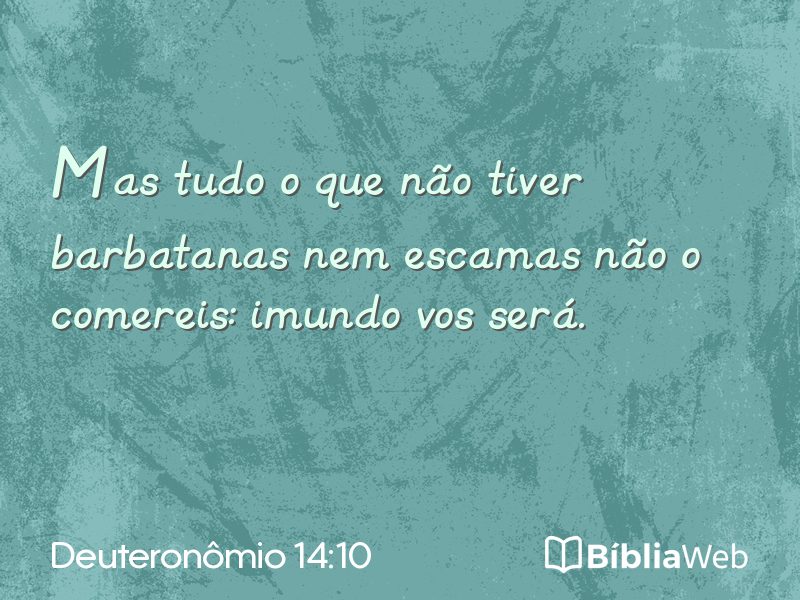 Deuteronômio 14:10 em imagem para compartilhar