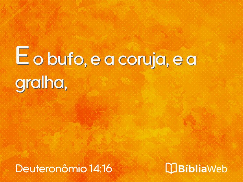 Deuteronômio 14:16 em imagem para compartilhar