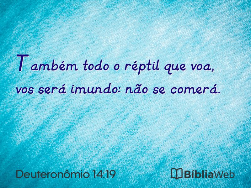 Deuteronômio 14:19 em imagem para compartilhar