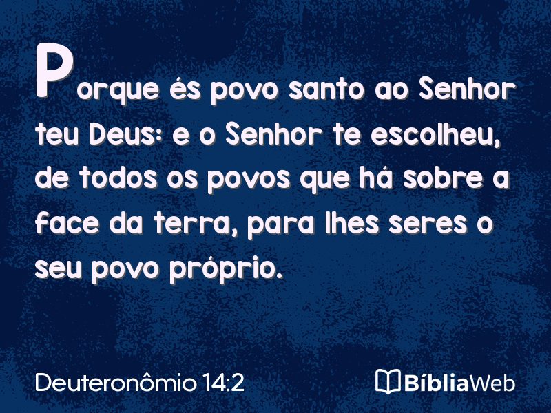Deuteronômio 14:2 em imagem para compartilhar