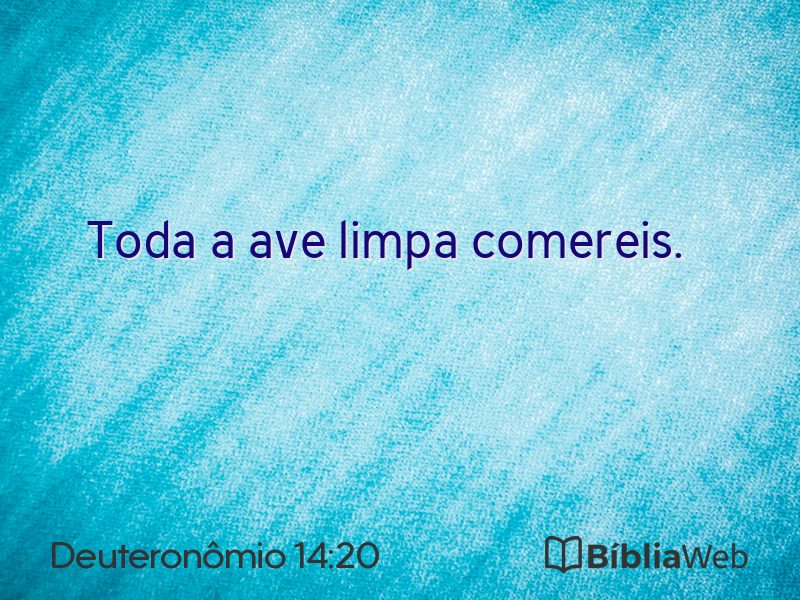 Deuteronômio 14:20 em imagem para compartilhar