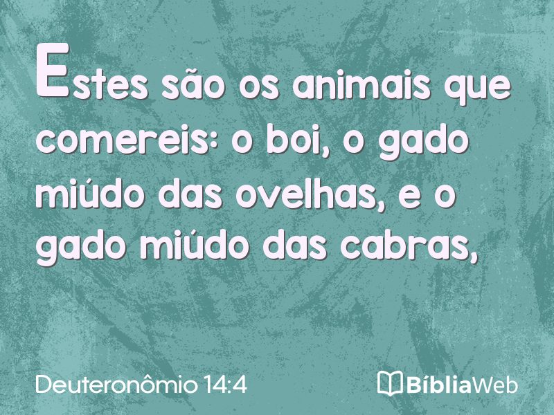Deuteronômio 14:4 em imagem para compartilhar