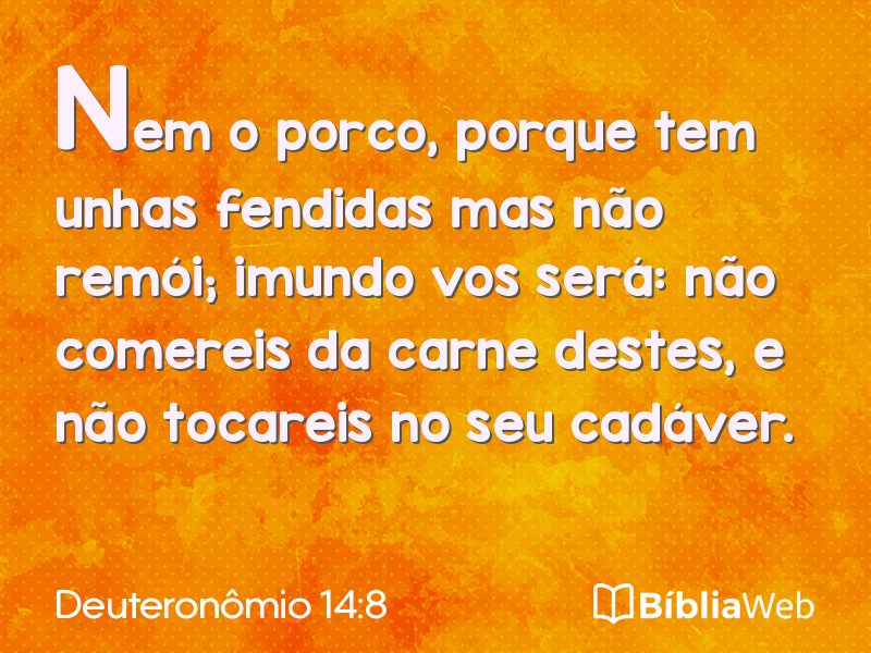 Deuteronômio 14:8 em imagem para compartilhar