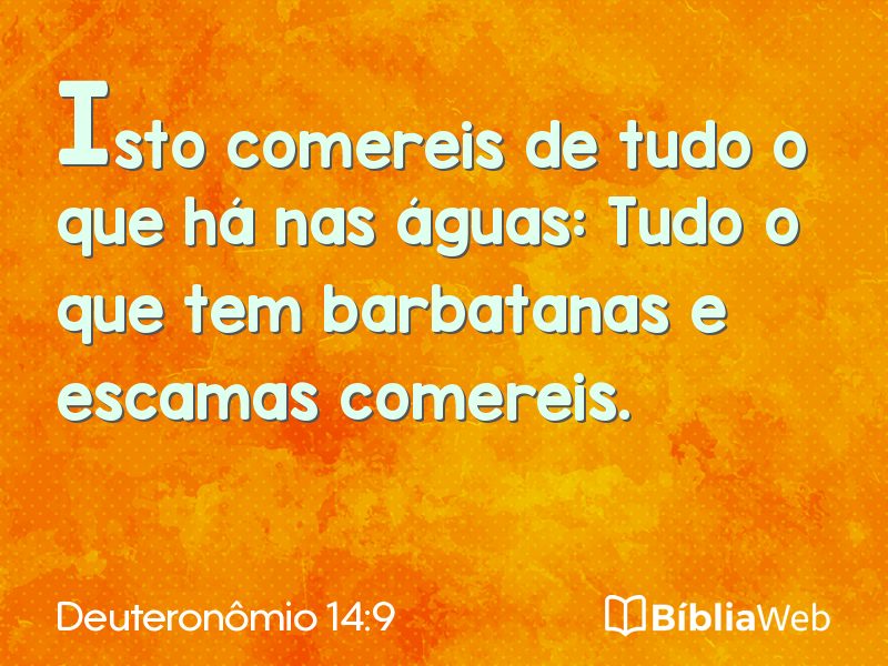 Deuteronômio 14:9 em imagem para compartilhar