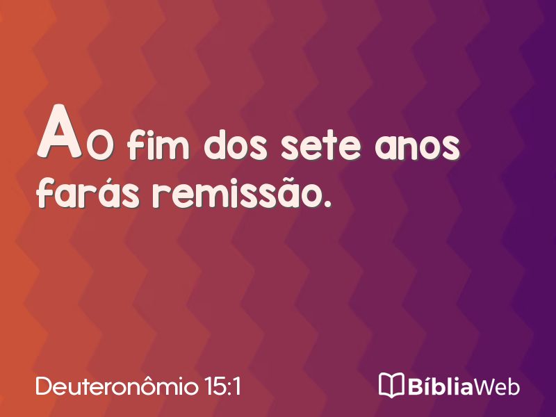Deuteronômio 15:1 em imagem para compartilhar